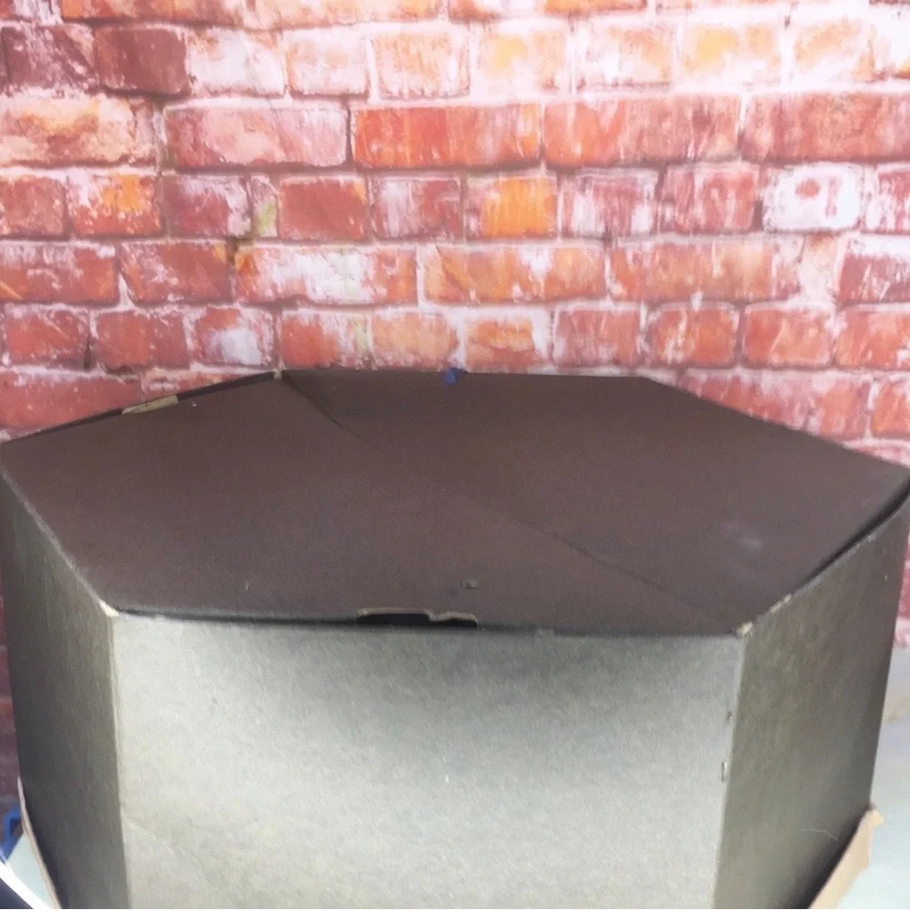 Dixie's Millinery Black Raffia SunHat and Hat Box